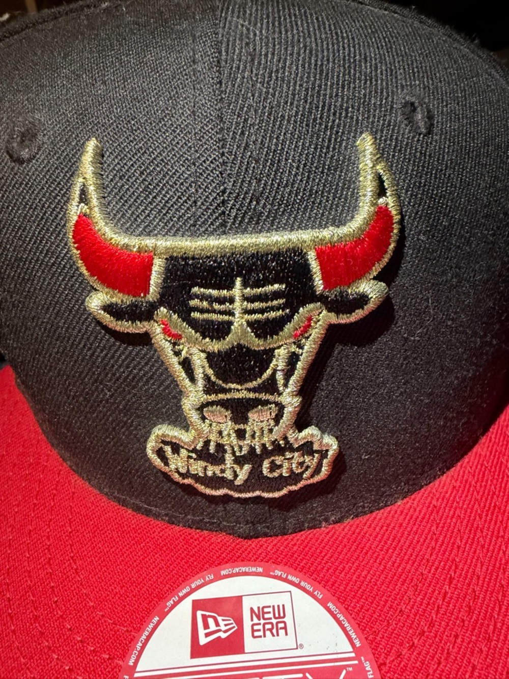 New Era Chicago Bulls 9FIFTY Snapback - Black & Red - Picture 3 of 6